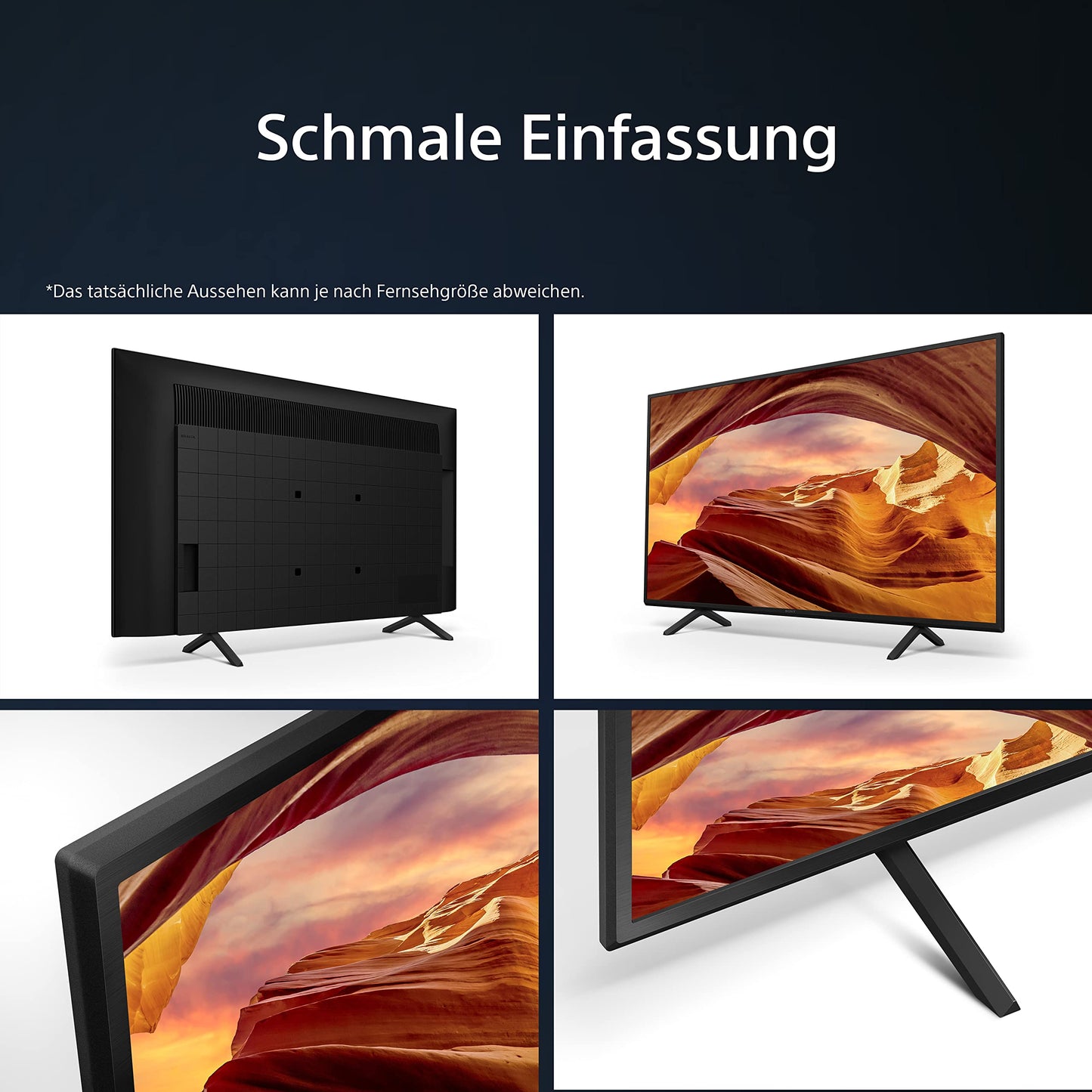 Sony BRAVIA, KD-75X75WL, 75 Zoll Fernseher, LED, 4K HDR, Google TV, Smart TV, Works with Alexa, BRAVIA CORE, HDMI 2.1, Gaming-Menü mit ALLM