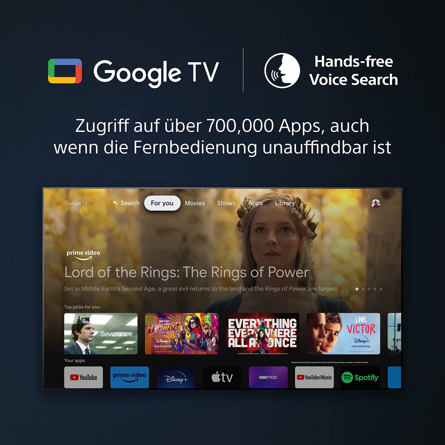 Sony BRAVIA, KD-75X75WL, 75 Zoll Fernseher, LED, 4K HDR, Google TV, Smart TV, Works with Alexa, BRAVIA CORE, HDMI 2.1, Gaming-Menü mit ALLM