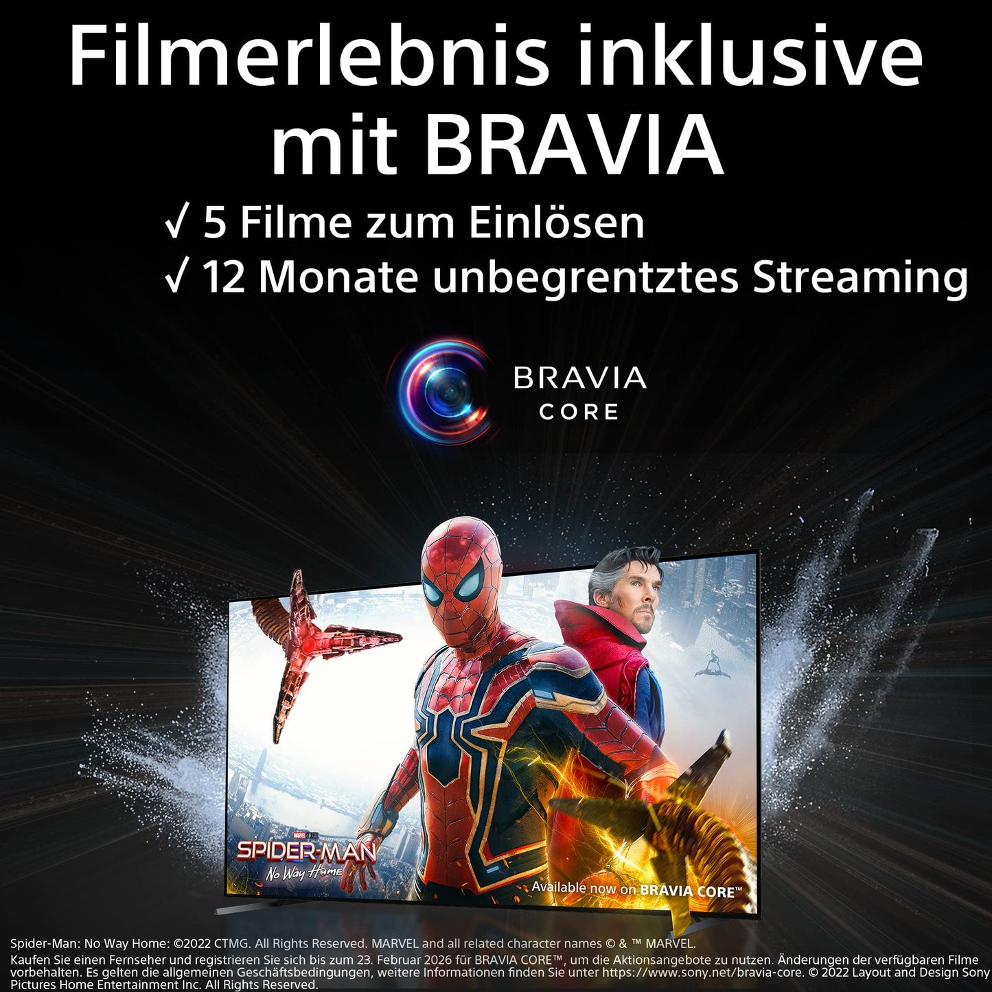 Sony BRAVIA, KD-75X75WL, 75 Zoll Fernseher, LED, 4K HDR, Google TV, Smart TV, Works with Alexa, BRAVIA CORE, HDMI 2.1, Gaming-Menü mit ALLM
