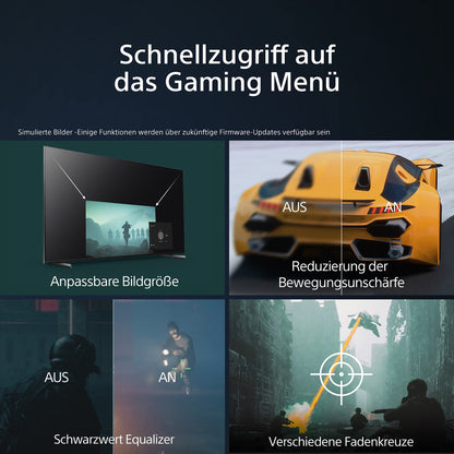 Sony BRAVIA, KD-75X75WL, 75 Zoll Fernseher, LED, 4K HDR, Google TV, Smart TV, Works with Alexa, BRAVIA CORE, HDMI 2.1, Gaming-Menü mit ALLM