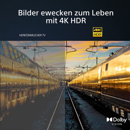 Sony BRAVIA, KD-75X75WL, 75 Zoll Fernseher, LED, 4K HDR, Google TV, Smart TV, Works with Alexa, BRAVIA CORE, HDMI 2.1, Gaming-Menü mit ALLM